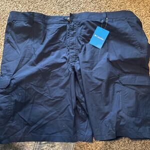 Columbia Washed Out 10" Inseam 100% Cotton Mens Chino Shorts NWT 50W Blue